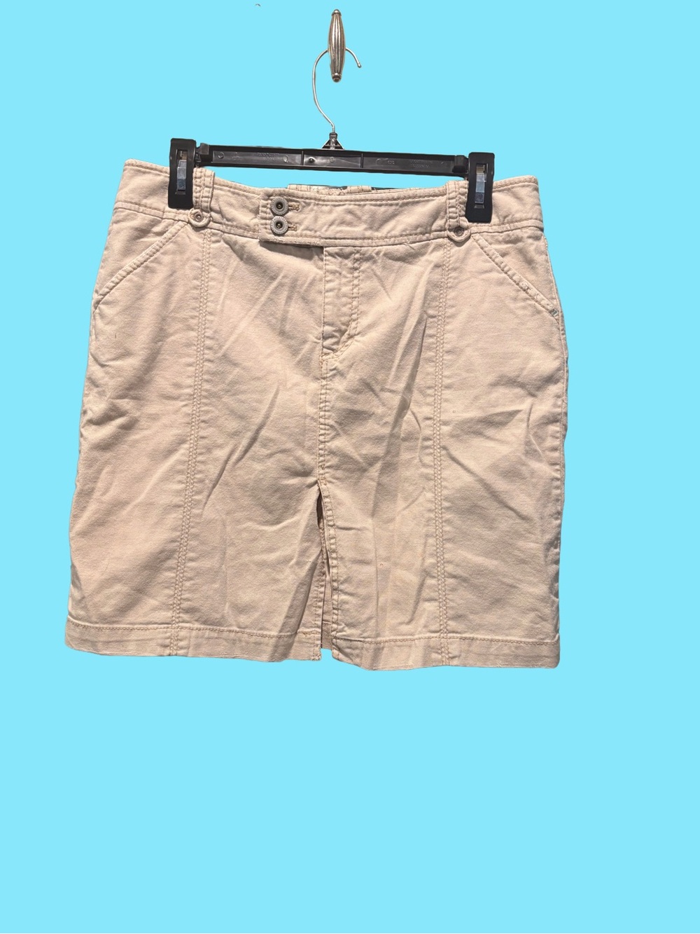 VTG 2000s American Eagle Khaki Utility Cargo Mini Skirt Y2K Size 10